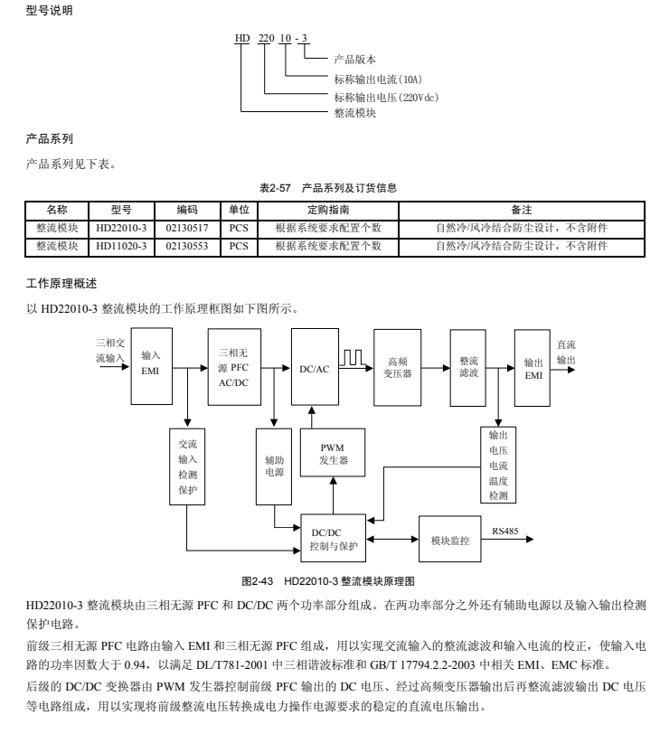 艾默生HD22010-3充电模块使用特点